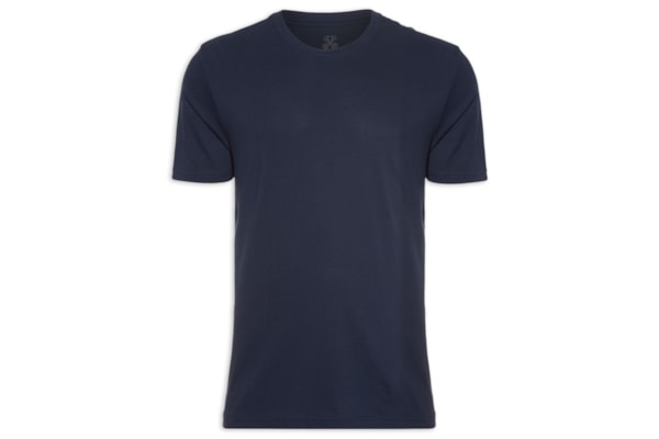 Camiseta Masculina Basic Pima - Azul