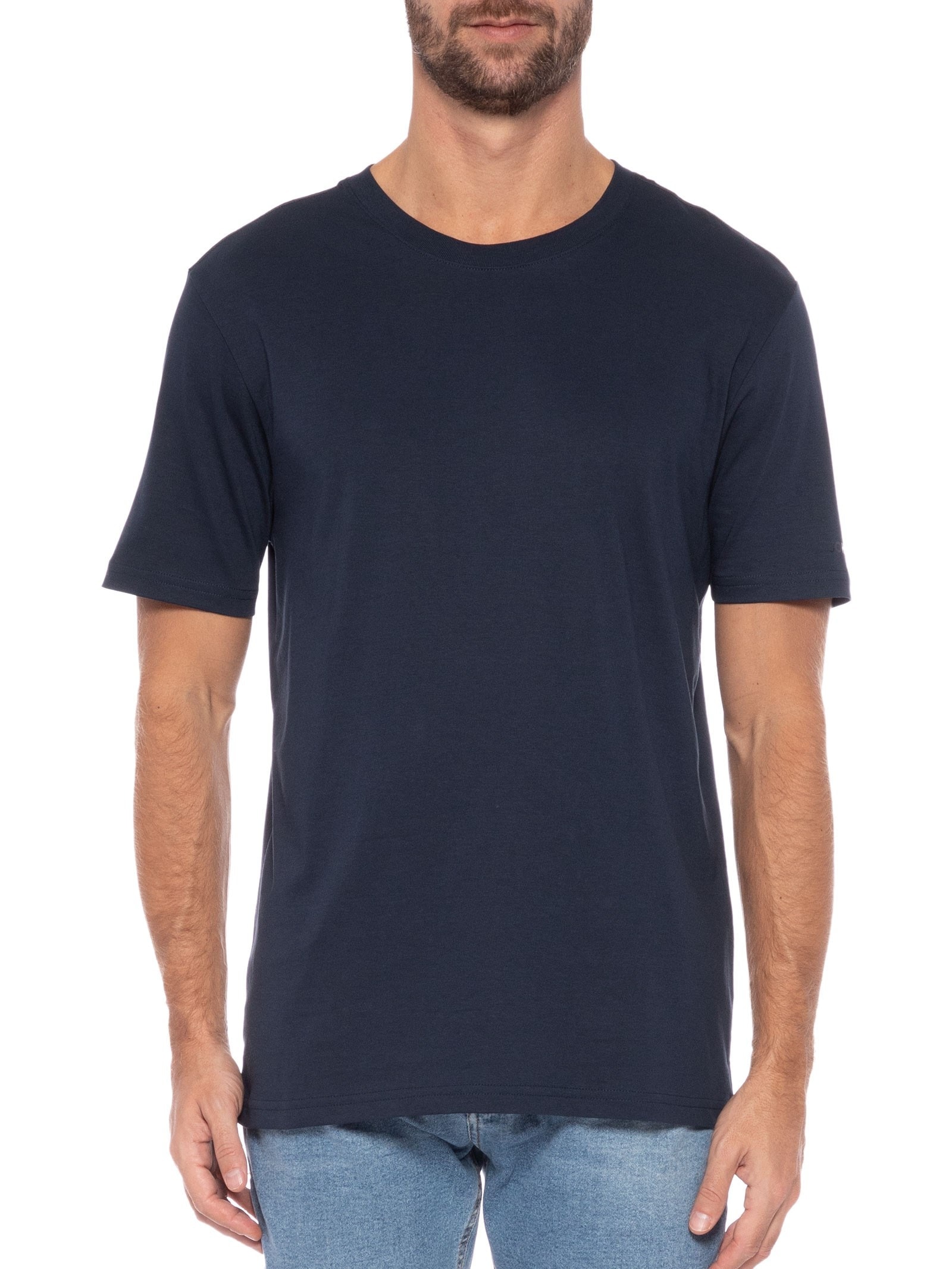 Camiseta Masculina Basic Pima Azul John John