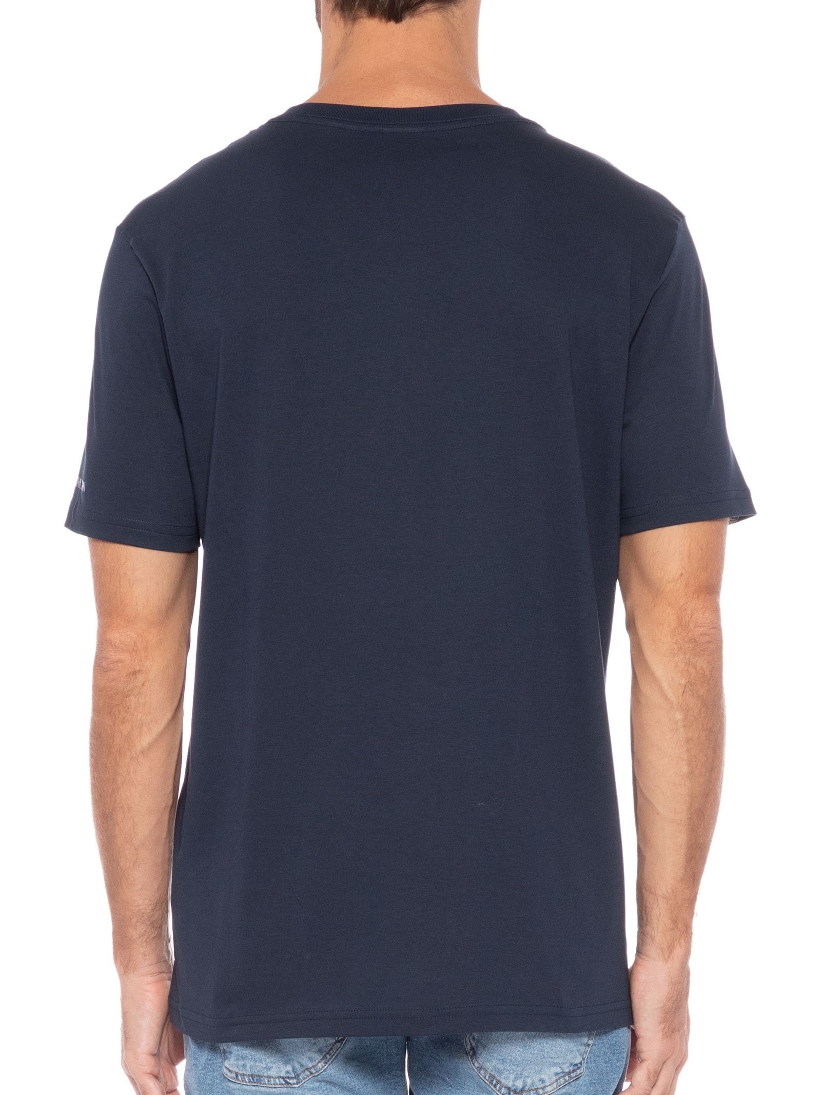 Camiseta Masculina Basic Pima Azul John John