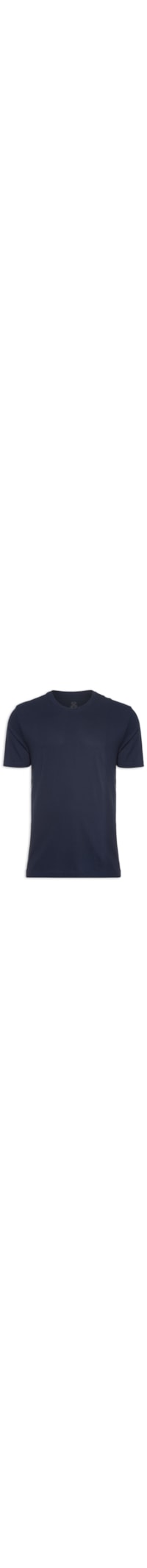Camiseta Masculina Basic Pima - Azul