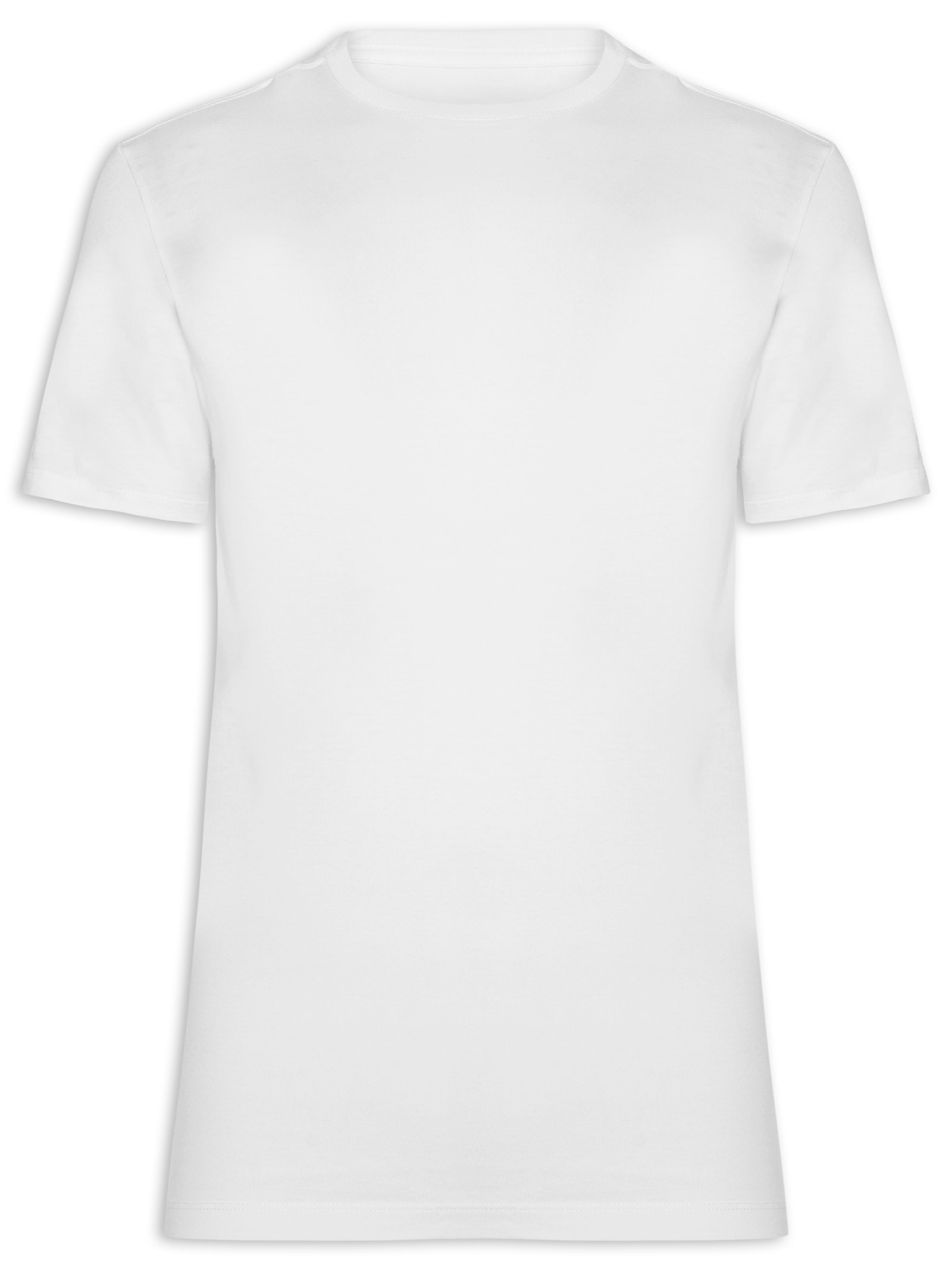 Camiseta Masculina Básica Algodão Branco Pineapple