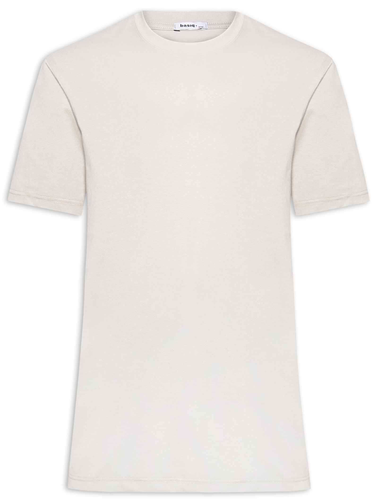Camiseta Masculina Básica Algodão Premium Cinza  Basiq Men