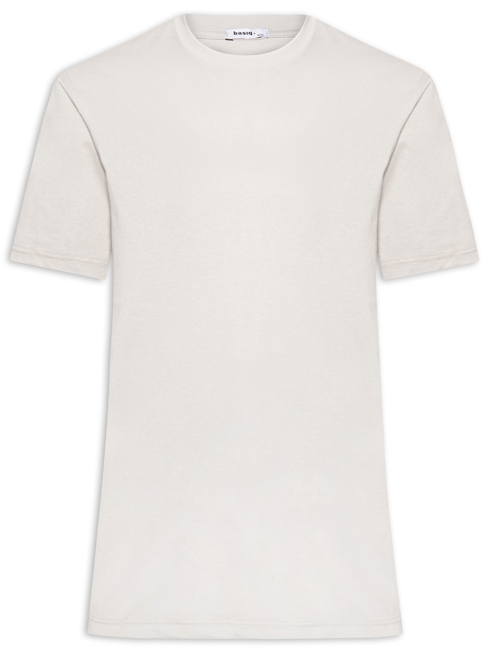 Camiseta Masculina Básica Algodão Premium Cinza  Basiq Men