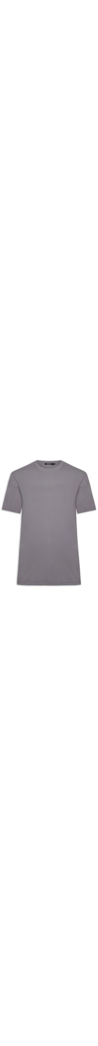 Camiseta Masculina Básica Algodão Premium - Cinza