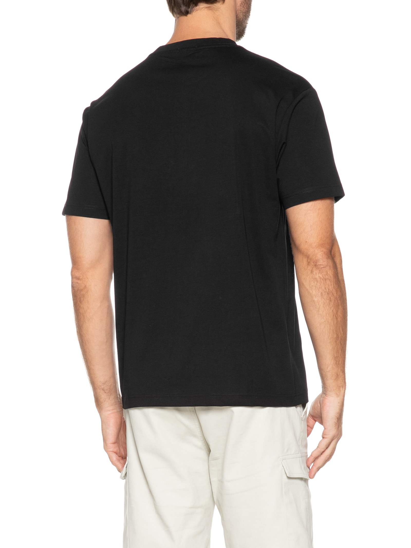 Camiseta Masculina Básica Algodão Premium Preto Basiq Men