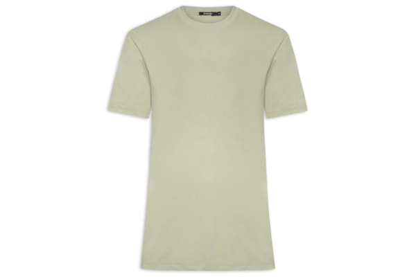 Camiseta Masculina Básica Algodão Premium - Verde