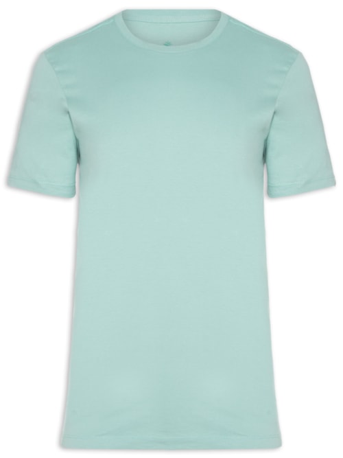 Camiseta Masculina Básica Algodão – Verde