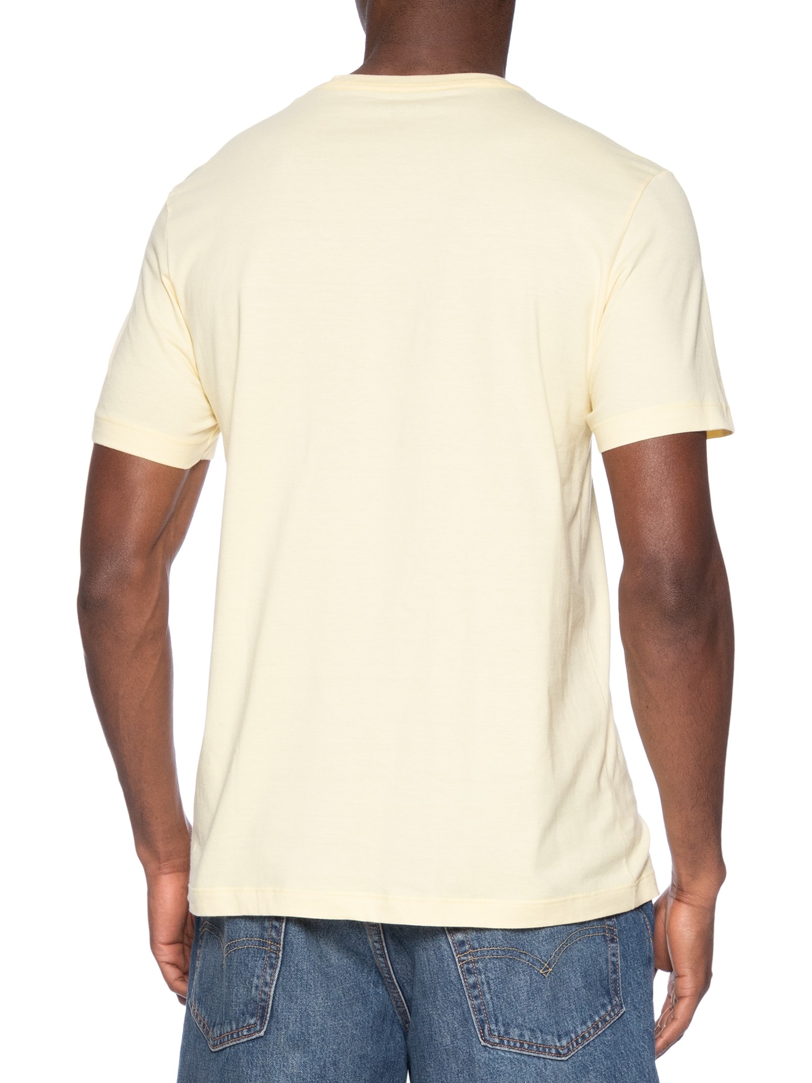 Camiseta Masculina Básica Amarelo Aramis