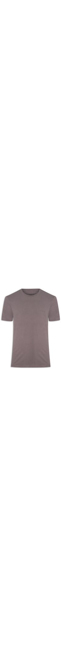 Camiseta Masculina Básica Aquarela - Cinza