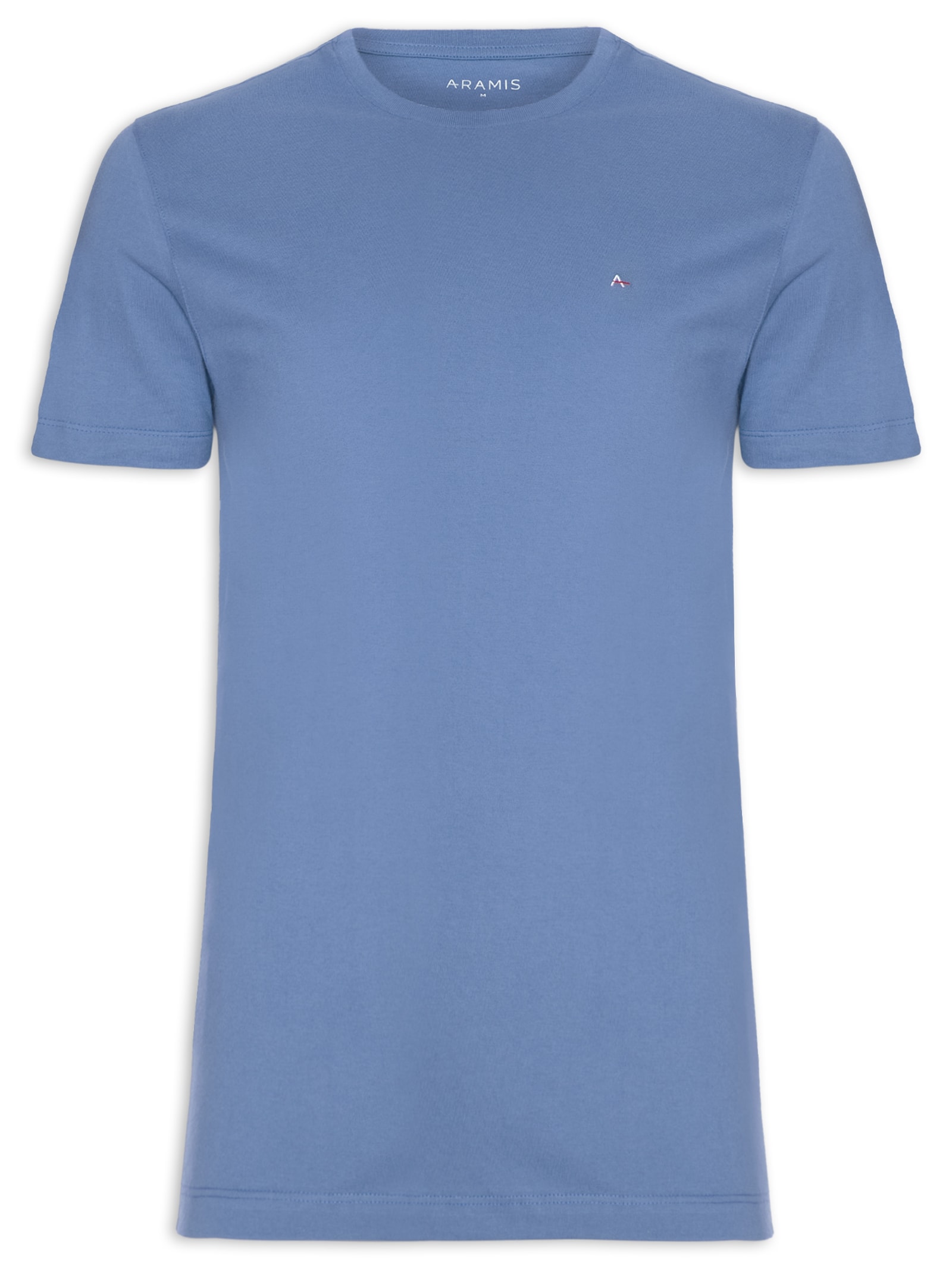 Camiseta Masculina B sica Azul OQVestir camiseta-masculina-b-sica-azul-oqvestir