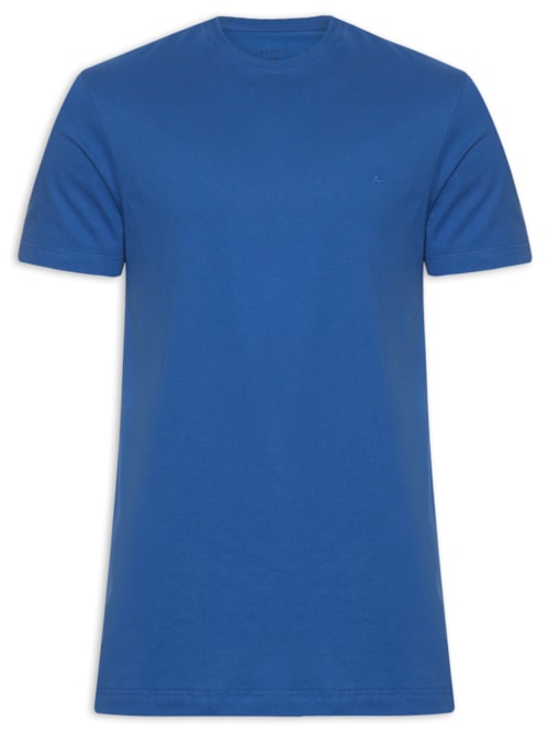 Camiseta Masculina Básica – Azul