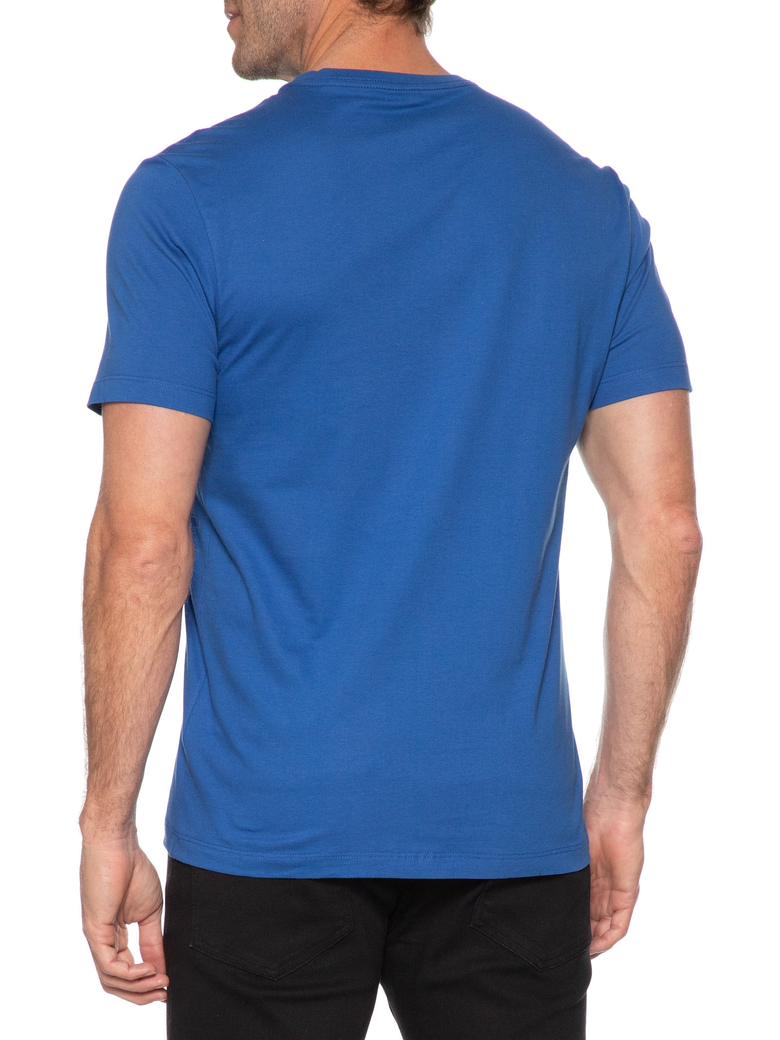 Camiseta Masculina Básica Azul Aramis