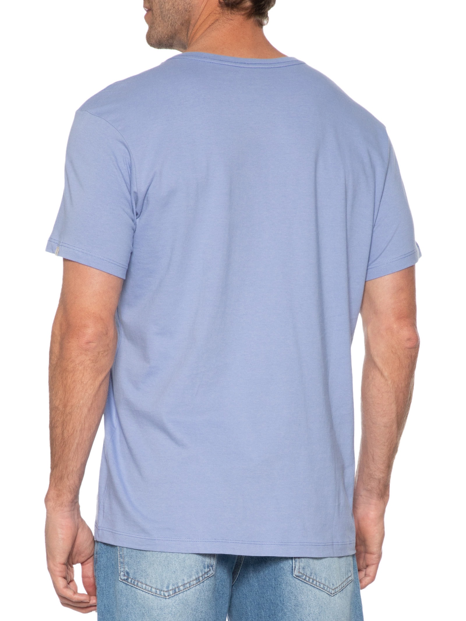 Camiseta Masculina Básica Azul Pineapple