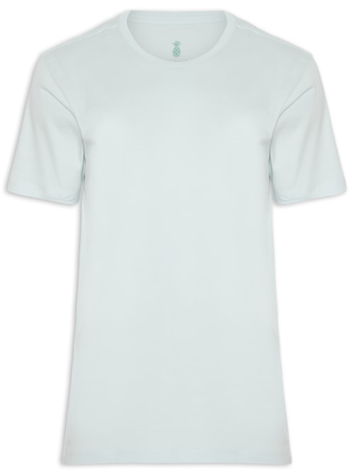 Camiseta Masculina Básica – Azul