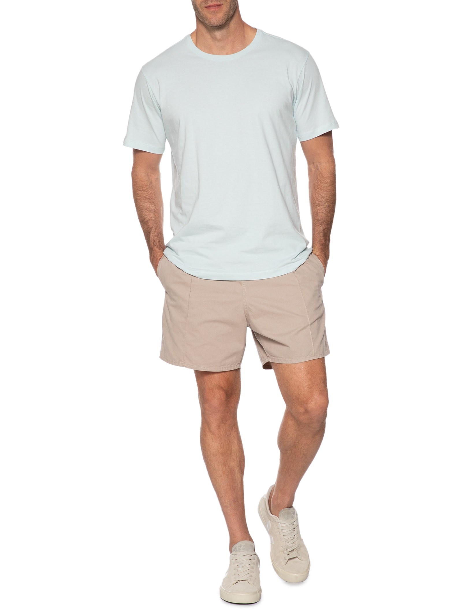 Camiseta Masculina Básica Azul Pineapple