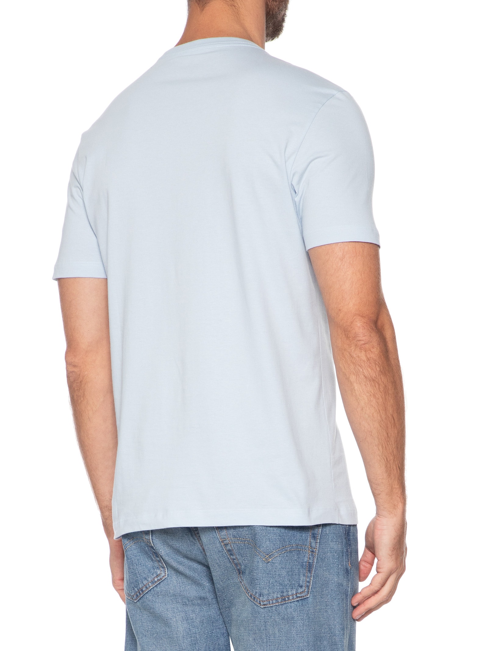Camiseta Masculina Básica Azul Aramis