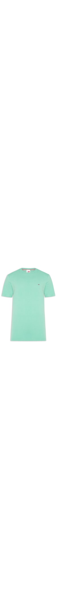 Camiseta Masculina Básica Bandeira Alongada Regular Fit Em Algodão - Verde