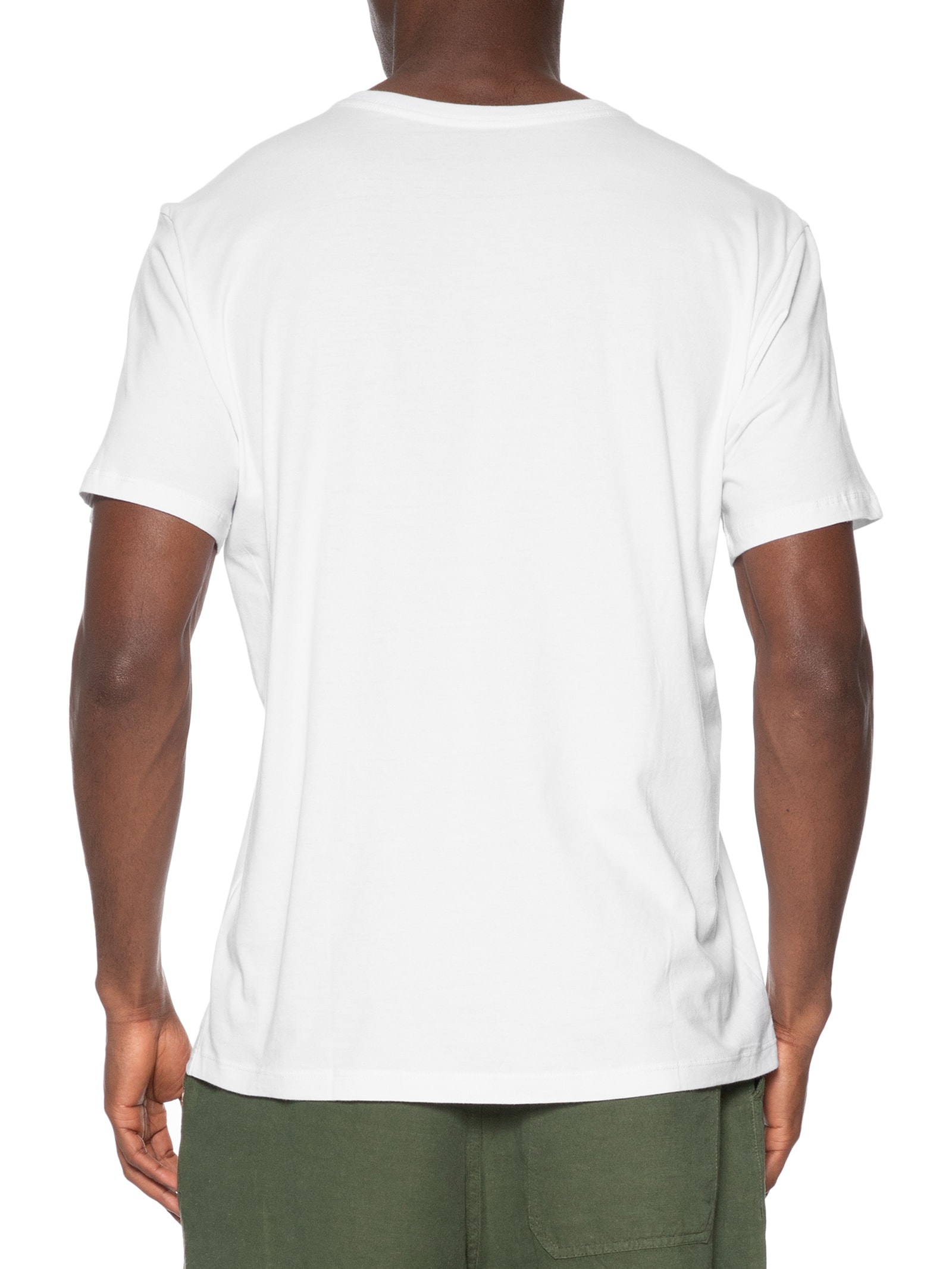 Camiseta Masculina Básica Branco Pineapple