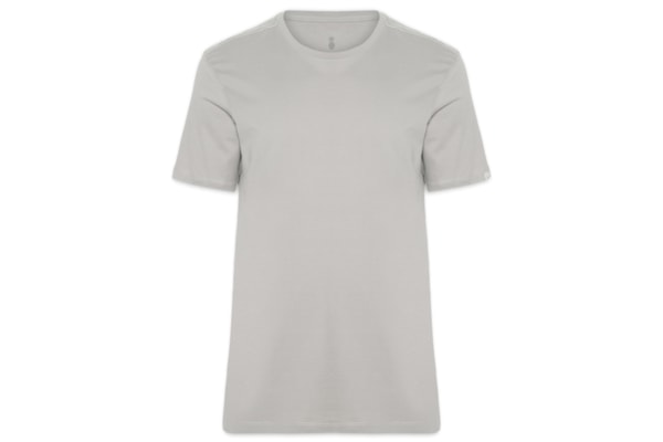 Camiseta Masculina Básica - Cinza