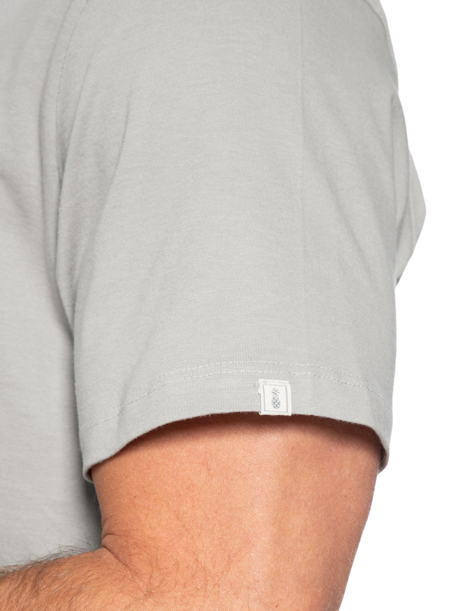 Camiseta Masculina Básica Cinza Pineapple