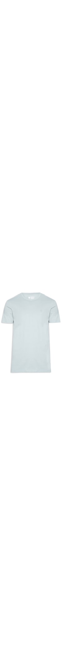 Camiseta Masculina Básica De Algodão Gola Careca - Azul