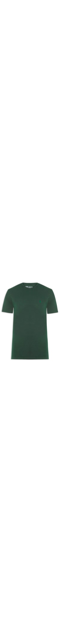 Camiseta Masculina Básica De Algodão Gola Careca - Verde