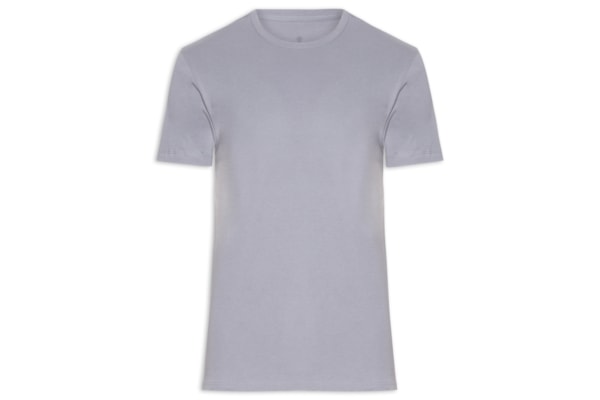 Camiseta Masculina Básica Em Algodão - Azul