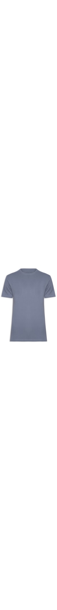 Camiseta Masculina Básica em Algodão - Azul