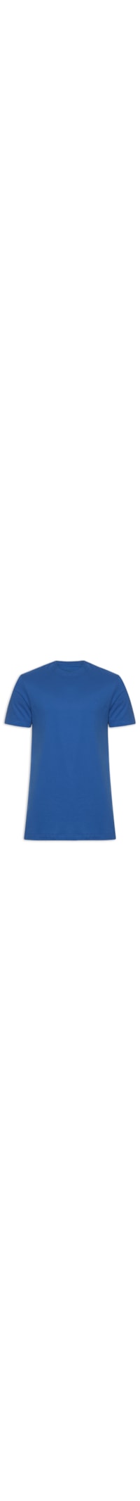 Camiseta Masculina Básica em Algodão - Azul