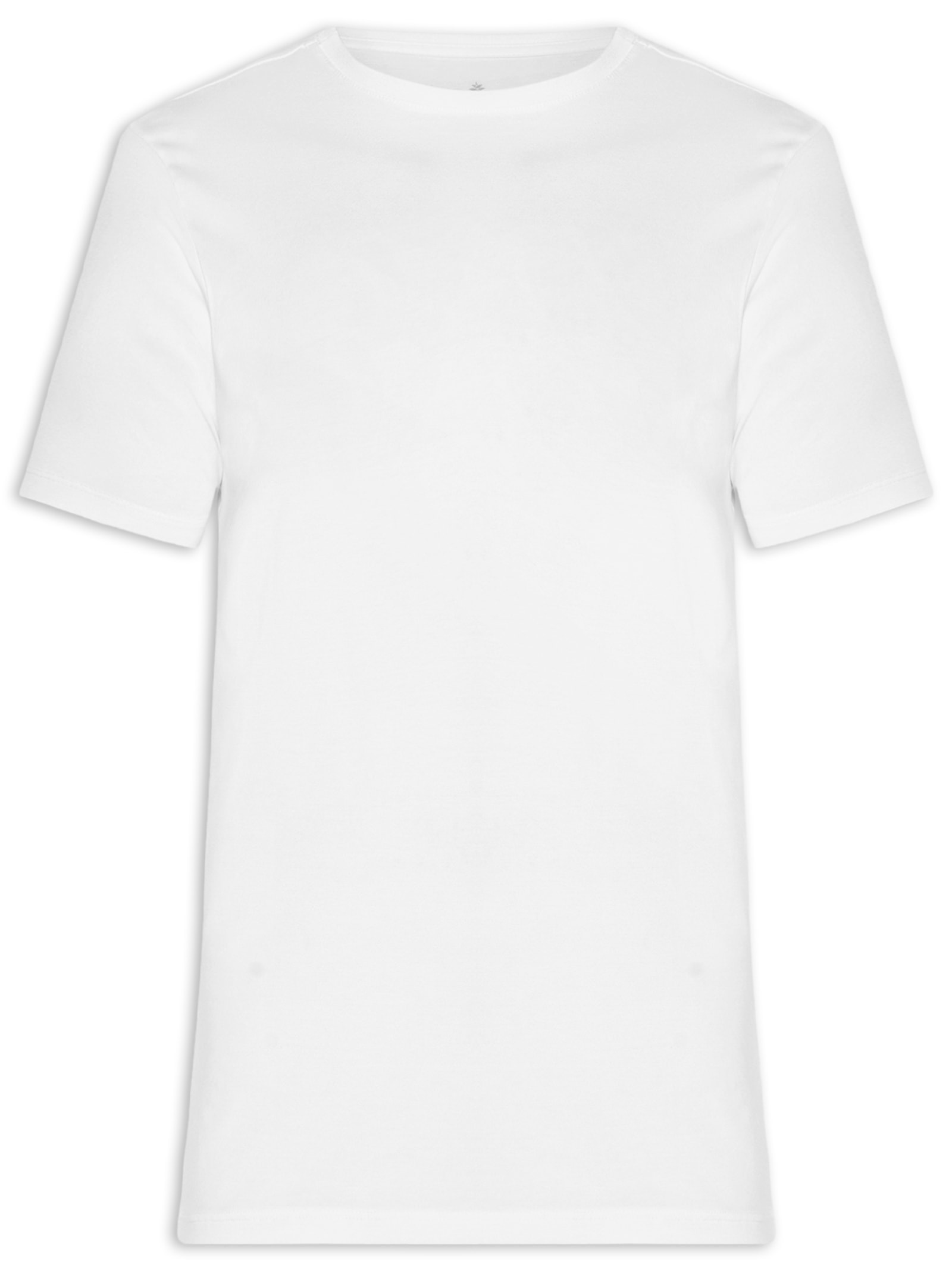 Camiseta Masculina Básica Em Algodão Egípcio Stretch Branco Pineapple