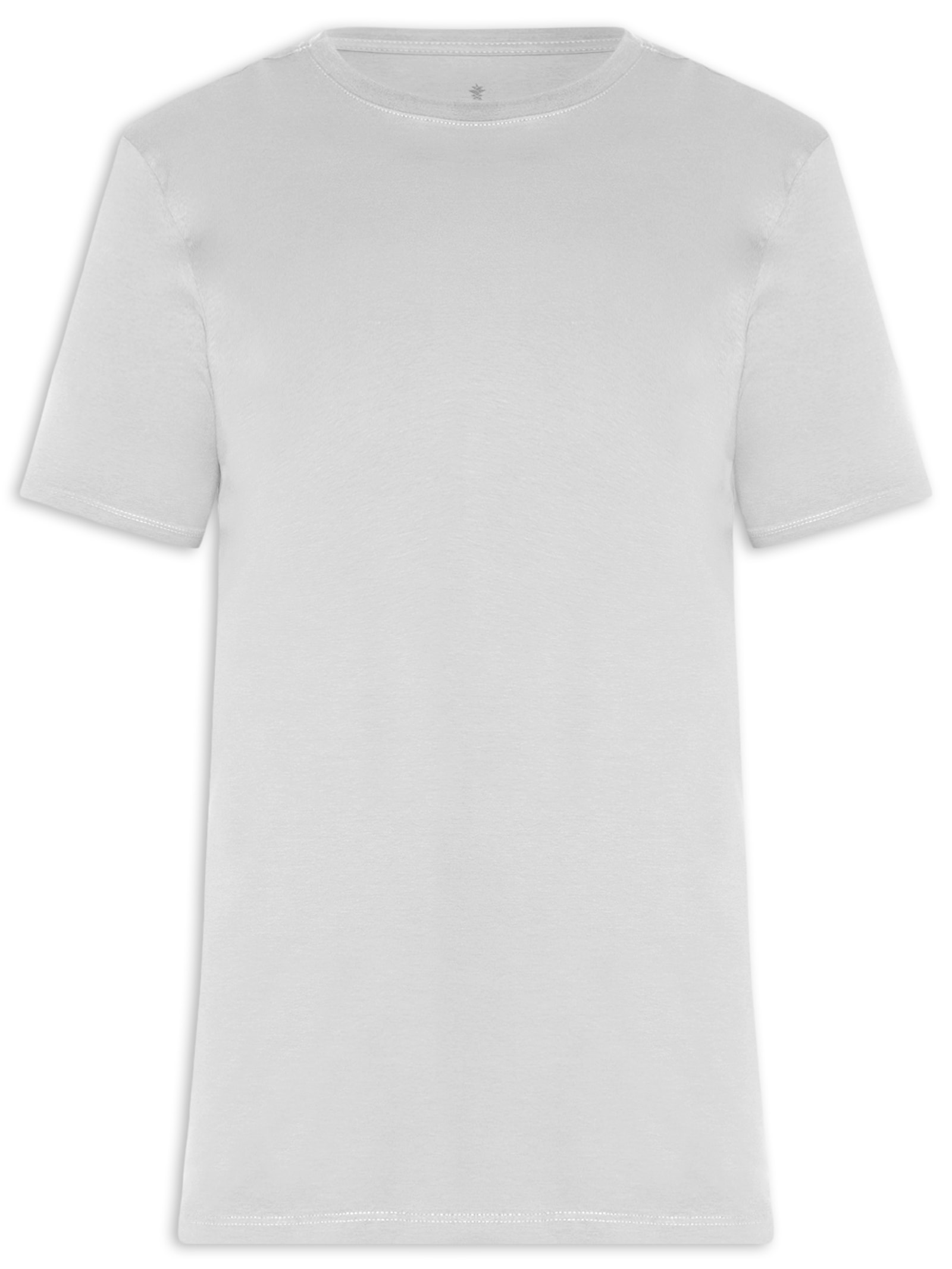 Camiseta Masculina Básica Em Algodão Egípcio Stretch Cinza Pineapple