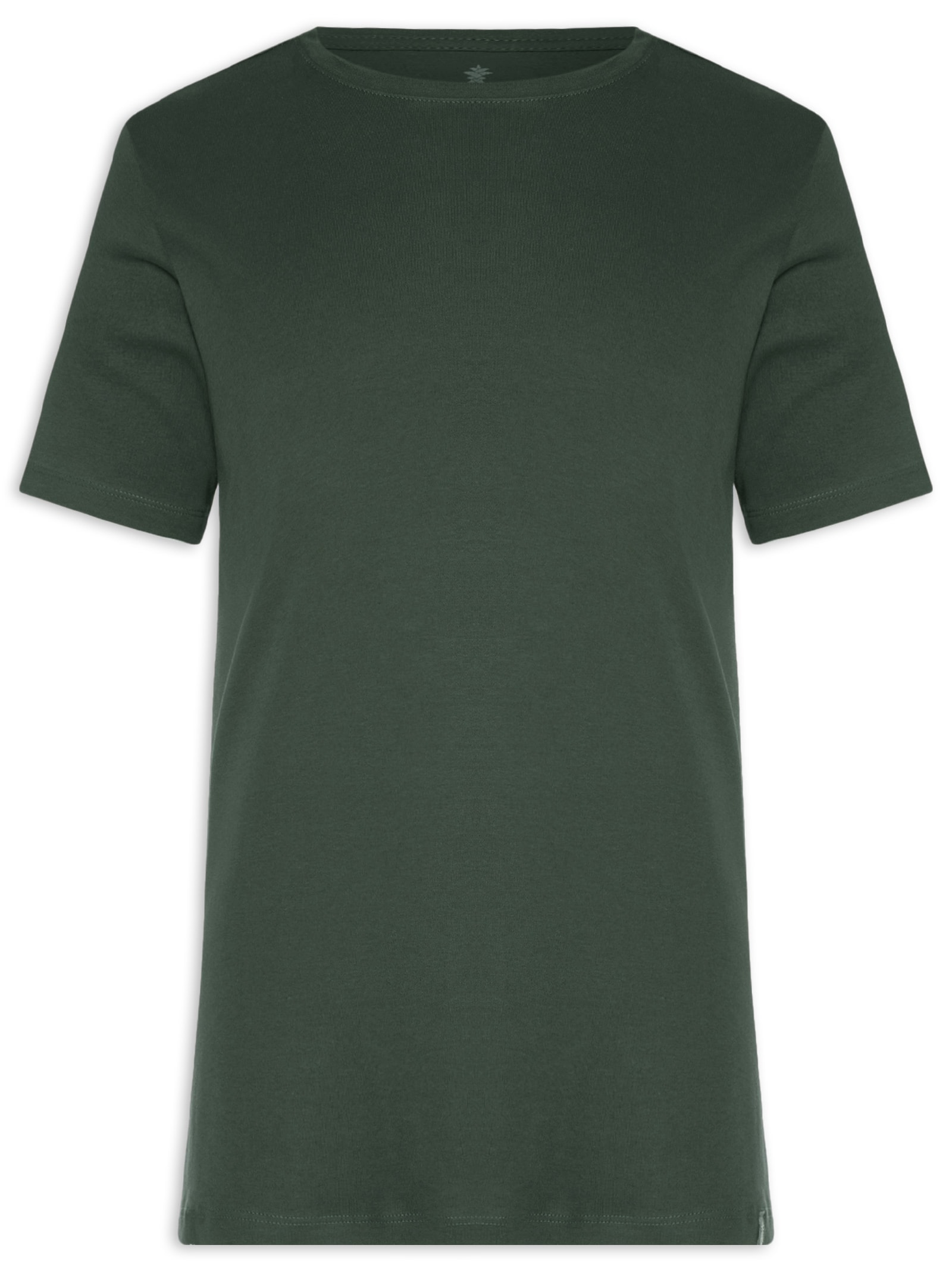 Camiseta Masculina Básica Em Algodão Egípcio Suedine Verde Pineapple