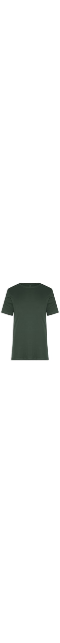 Camiseta Masculina Básica Em Algodão Egípcio Suedine - Verde