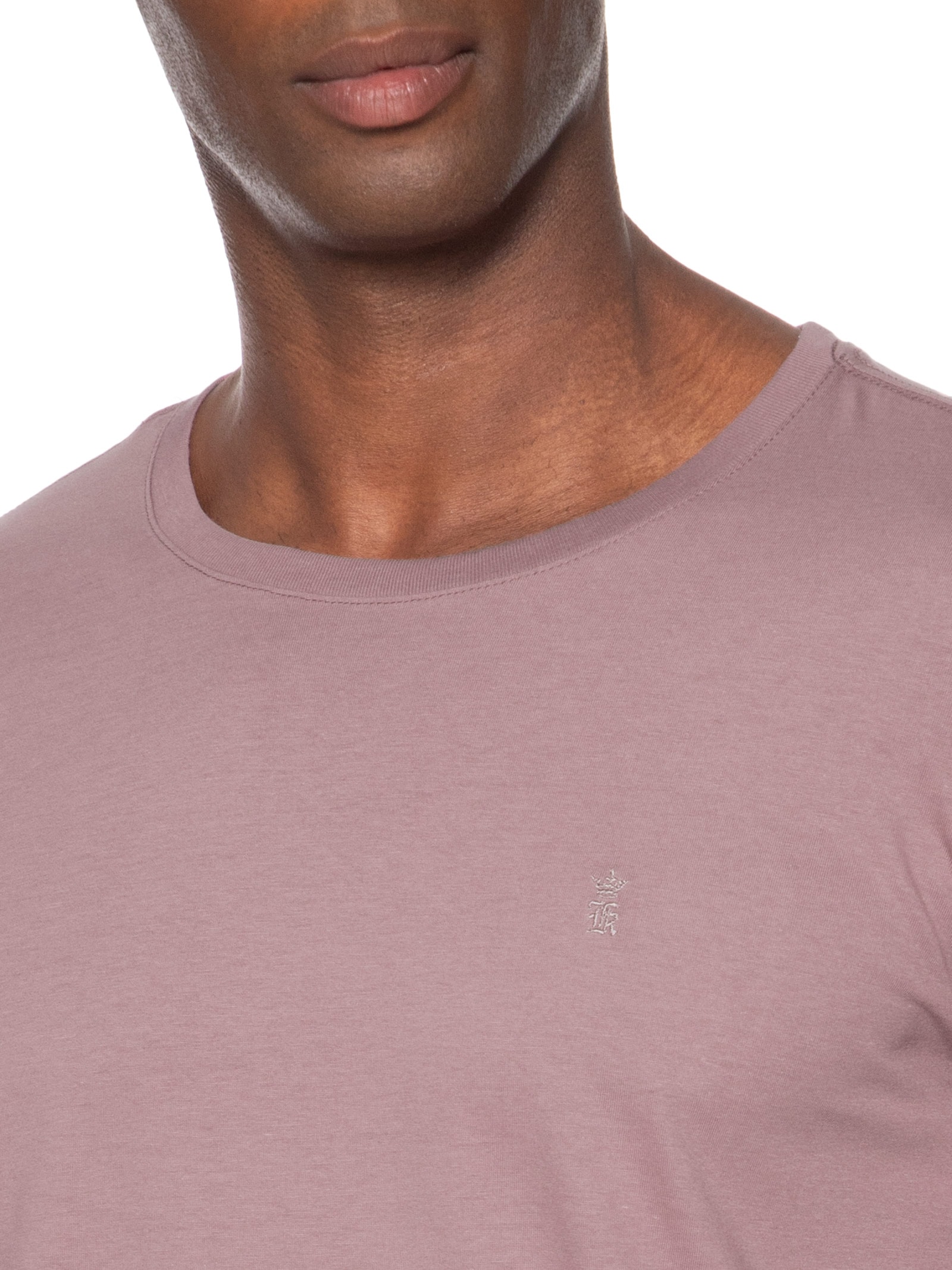 Camiseta Masculina Básica Em Algodão Roxo Sergio K