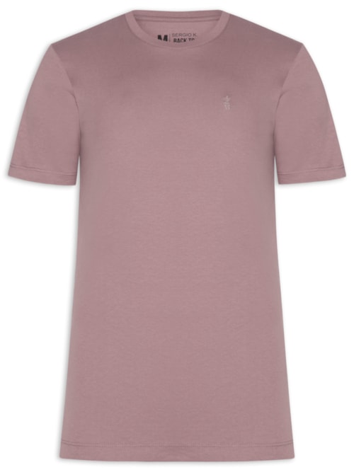 Camiseta Masculina Básica Em Algodão – Roxo