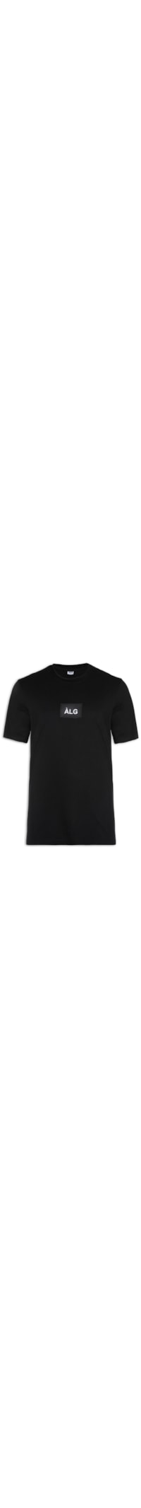 Camiseta Masculina Básica Emborrachada - Preto