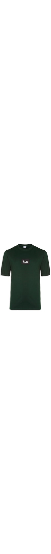 Camiseta Masculina Básica Emborrachada - Verde