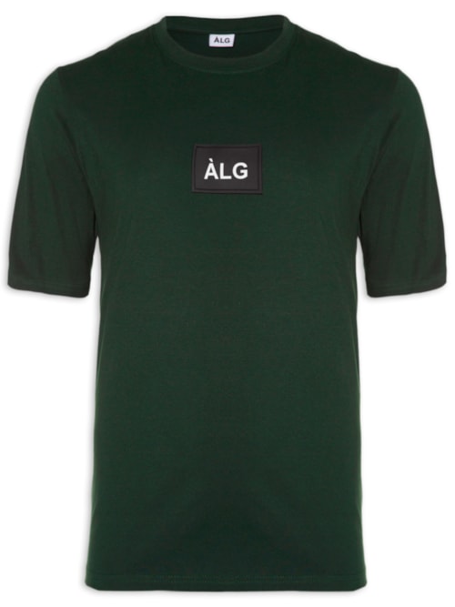 Camiseta Masculina Básica Emborrachada – Verde