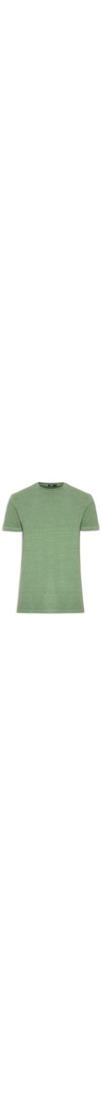 Camiseta Masculina Básica Estonada - Verde