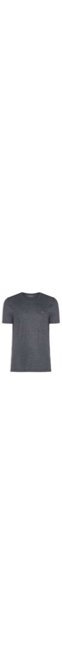 Camiseta Masculina Básica Gola Careca - Cinza