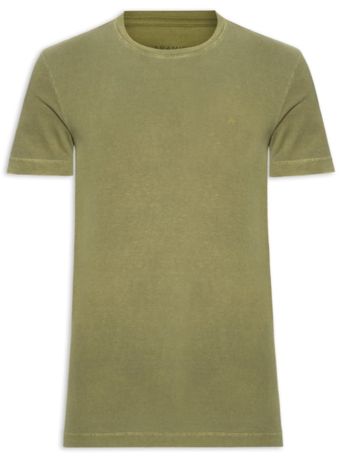 Camiseta Masculina Básica Gola Careca - Verde