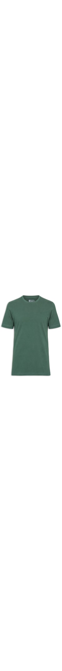 Camiseta Masculina Básica Gola Careca - Verde