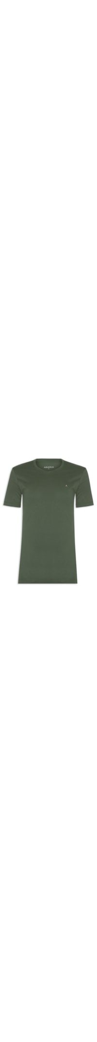Camiseta Masculina Básica Gola V (PA) - Verde