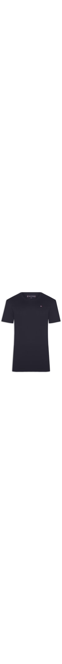 Camiseta Masculina Básica Gola V Regular Fit Em Algodão - Azul