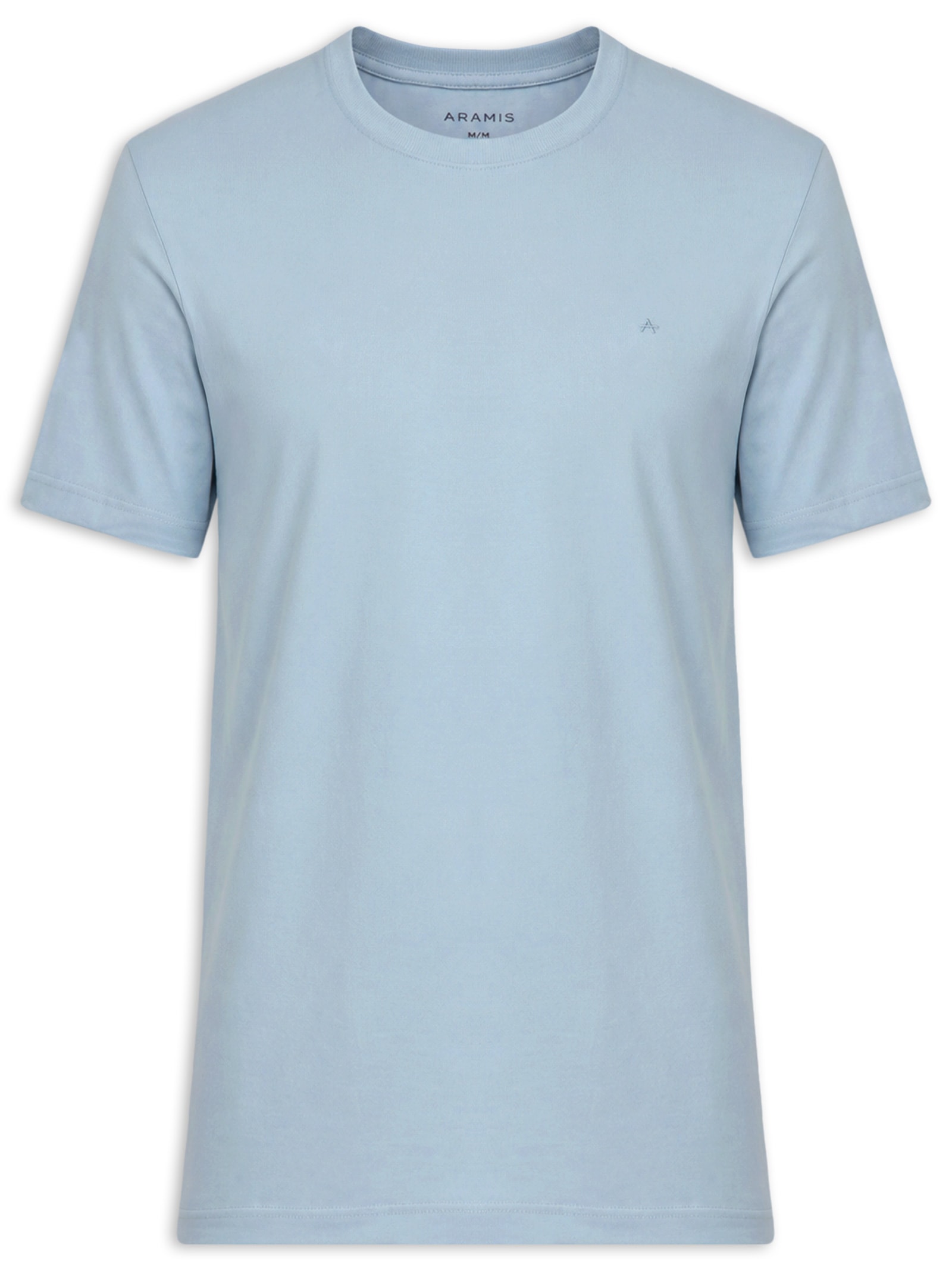 Camiseta Masculina Básica Logo Surton Azul Aramis