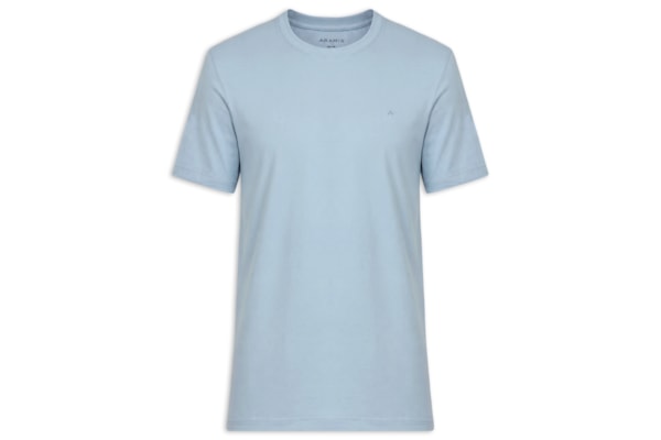 Camiseta Masculina Básica Logo Surton - Azul