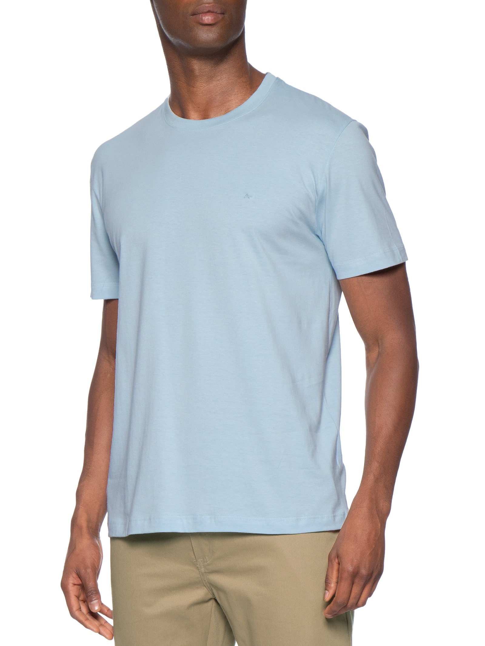 Camiseta Masculina Básica Logo Surton Azul Aramis