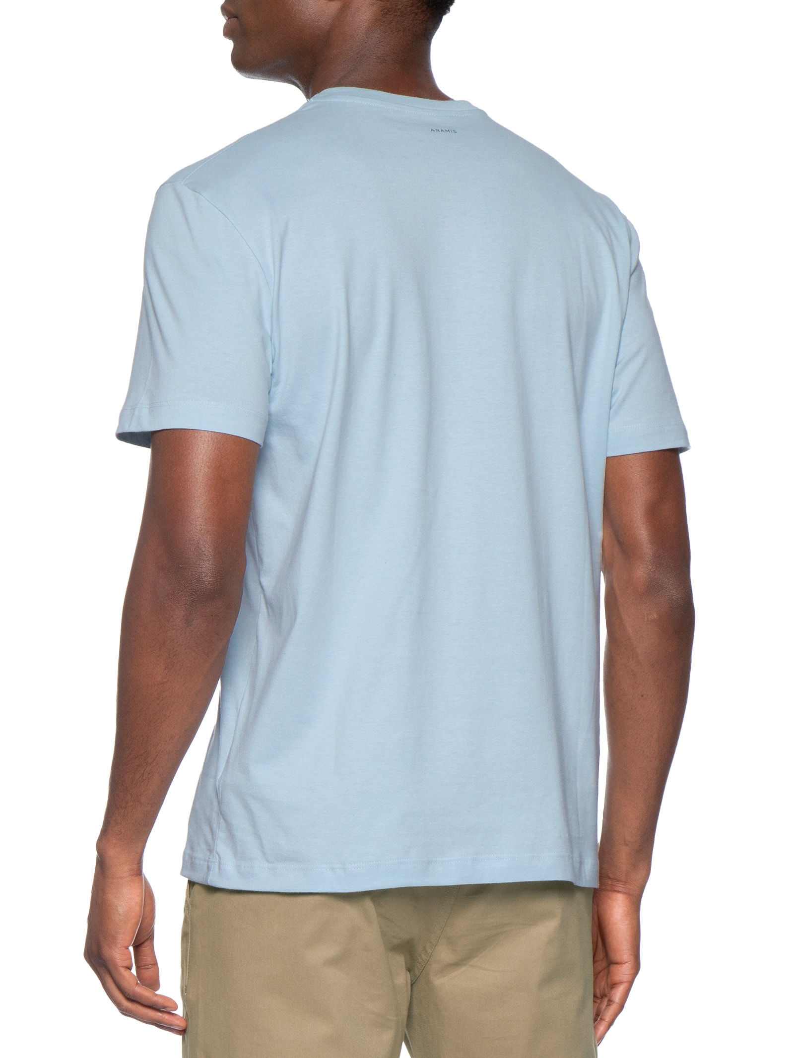 Camiseta Masculina Básica Logo Surton Azul Aramis