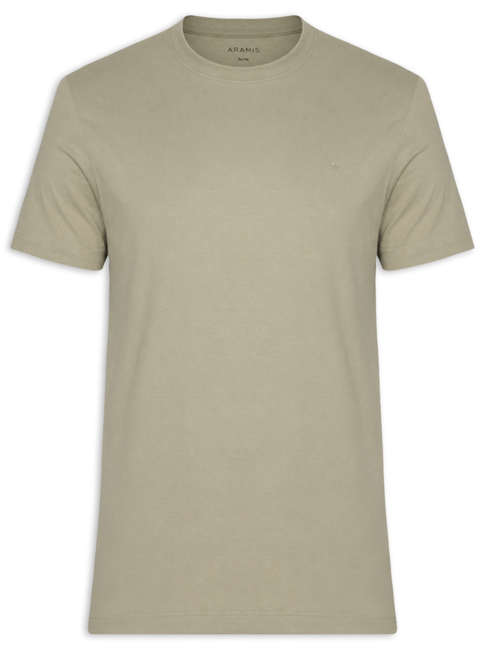 Camiseta Masculina Básica Logo Surton Bege Aramis