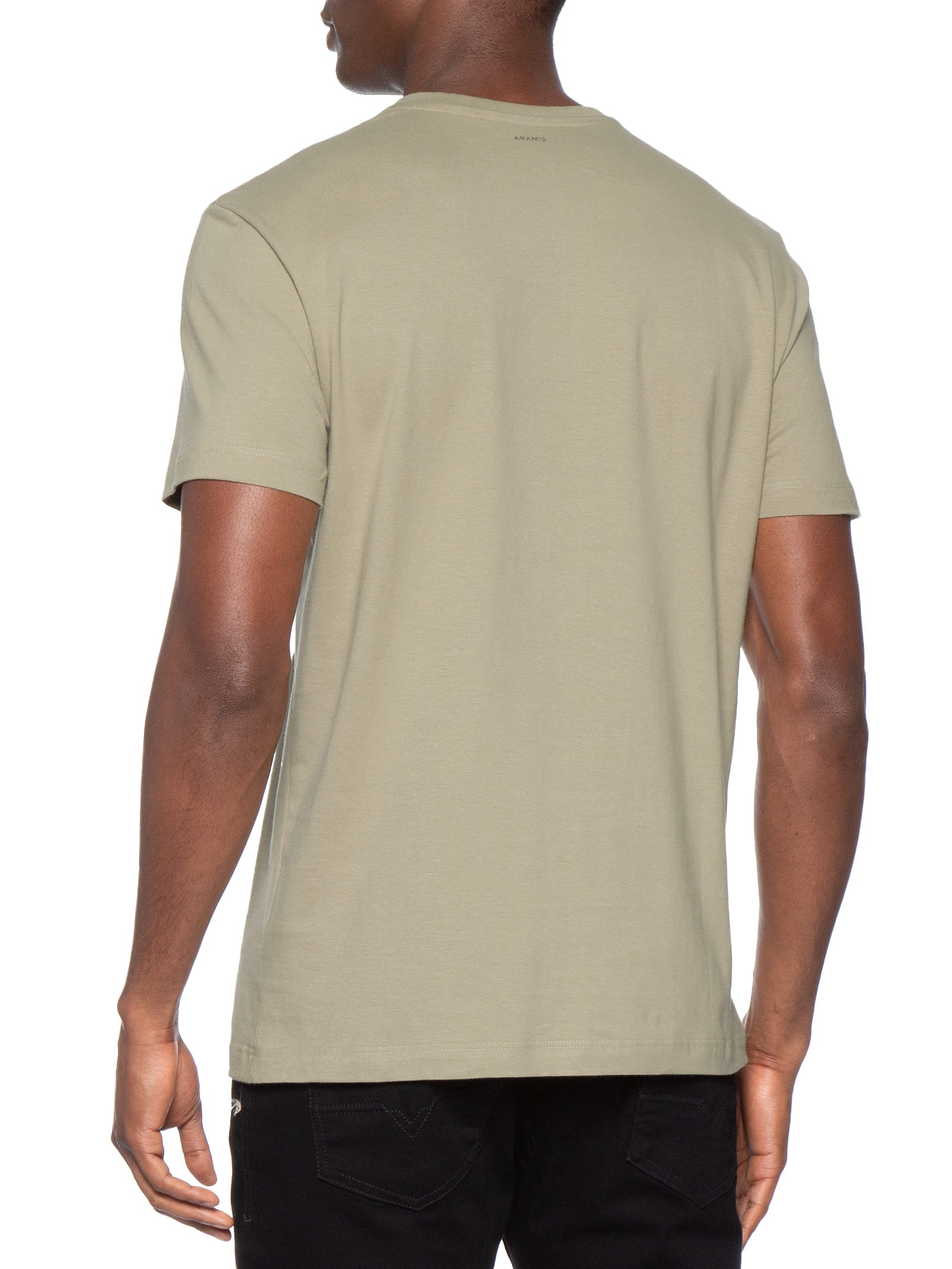 Camiseta Masculina Básica Logo Surton Bege Aramis